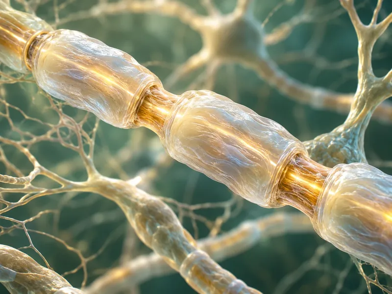 Illustration of a nerve fiber